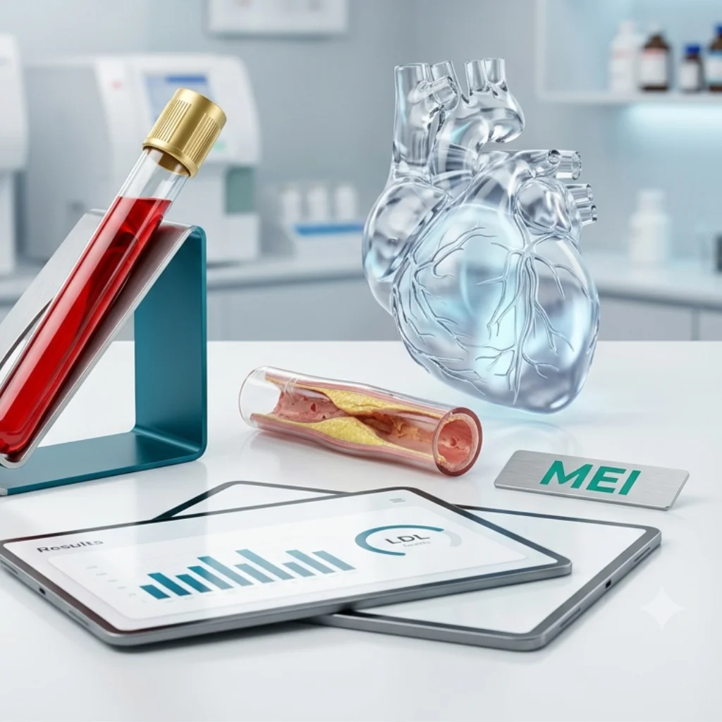 Examen de sangre que mide el nivel de colesterol LDL (lipoproteínas de baja densidad), conocido como colesterol "malo", cuyo exceso se acumula en las arterias y aumenta el riesgo de enfermedad cardíaca.