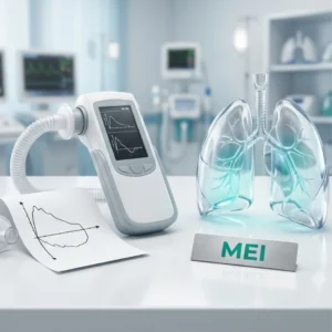 Examen que mide la cantidad y velocidad del aire inhalado y exhalado para evaluar la función pulmonar mediante la curva de flujo volumen.