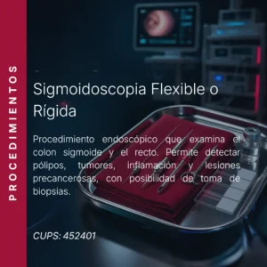 Sigmoidoscopia flexible o rígida con precio en línea, centro de imagen aliado de MEI.