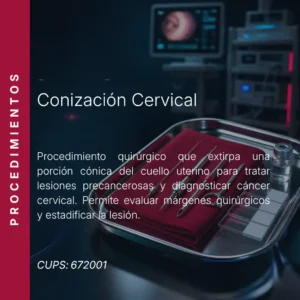 Conización cervical con precio en línea, centro de imagen aliado de MEI.