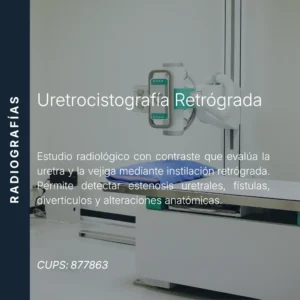Uretrocistografía retrógrada con precio en línea, centro de imagen aliado de MEI.