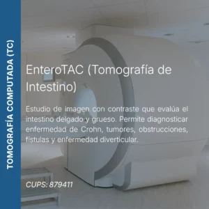 EnteroTAC, tomografía computada de intestino con precio en línea, centro de imagen aliado de MEI.
