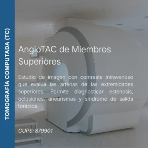 AngioTAC de miembros superiores con precio en línea, centro de imagen aliado de MEI.