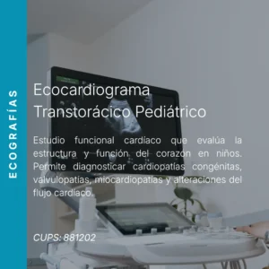 Ecocardiograma transtorácico pediátrico con precio en línea, centro de imagen aliado de MEI.