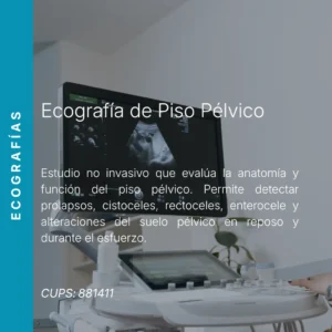 Ecografía de piso pélvico con precio en línea, centro de imagen aliado de MEI.