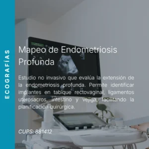 Mapeo de endometriosis profunda por ecografía con precio en línea, centro de imagen aliado de MEI.