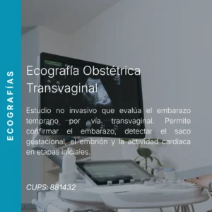 Ecografía obstétrica transvaginal (por bebé) con precio en línea, centro de imagen aliado de MEI.