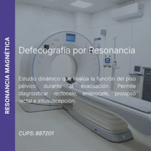 Defecografía por resonancia magnética con precio en línea, centro de imagen aliado de MEI.