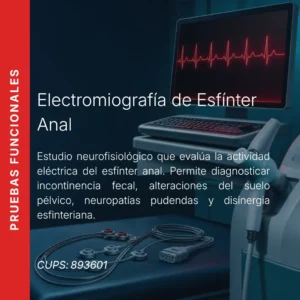 Electromiografía de esfínter anal con precio en línea, centro aliado de MEI.