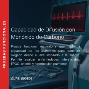Capacidad de difusión con monóxido de carbono (DLCO) con precio en línea, centro aliado de MEI.
