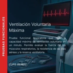 Ventilación voluntaria máxima (VVM) con precio en línea, centro de imagen aliado de MEI.