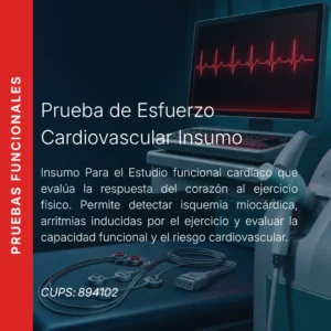 Insumo Para la Prueba de esfuerzo cardiovascular con precio en línea, centro de imagen aliado de MEI.