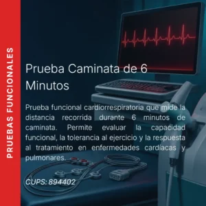 Prueba caminata de 6 minutos con precio en línea, centro de imagen aliado de MEI.