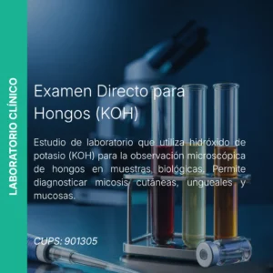 Examen Directo para Hongos (KOH) - Precio