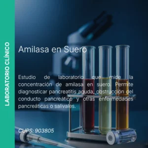 Amilasa en Suero - Precio MEI