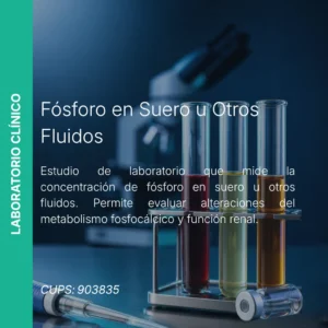 Fósforo en Suero - Precio MEI