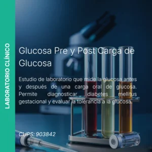 Glucosa Pre y Post Carga - Precio MEI