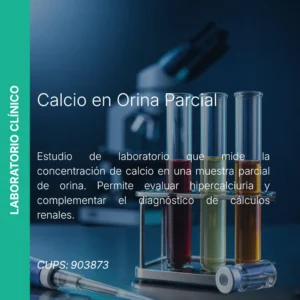 Calcio en Orina Parcial - Precio MEI