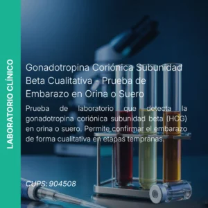 Prueba de Embarazo Beta HCG - Precio