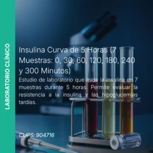 Insulina Curva 5 Horas 7 Muestras - Precio