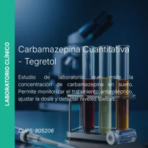 Carbamazepina Cuantitativa - Precio MEI