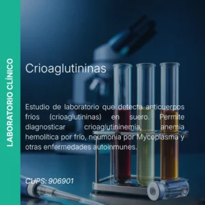 Crioaglutininas - Precio MEI