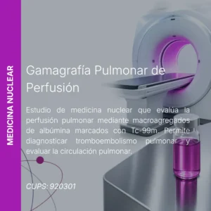 Gamagrafía pulmonar de perfusión con precio en línea, centro de imagen aliado de MEI.