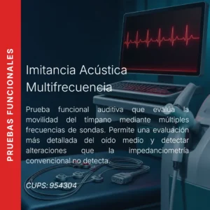 Imitancia acústica multifrecuencia con precio en línea, centro aliado de MEI.