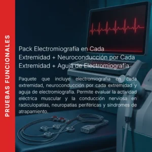 Pack de electromiografía y neuroconducción por extremidad con aguja de electromiografía y precio en línea, aliado de MEI.