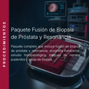 Paquete de fusión de biopsia de próstata y resonancia con todos los componentes, con precio en línea, centro aliado de MEI.